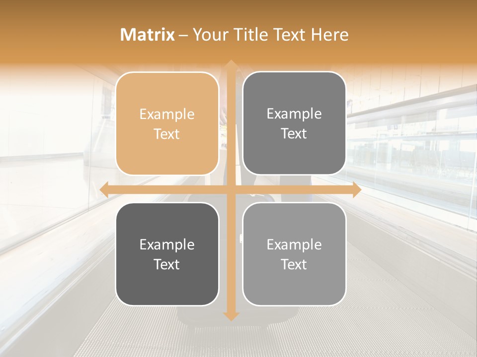 Airport Luggage Railway PowerPoint Template