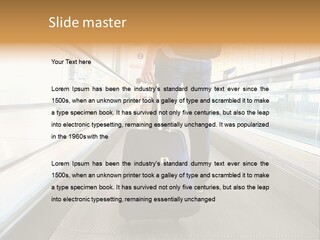 Airport Luggage Railway PowerPoint Template