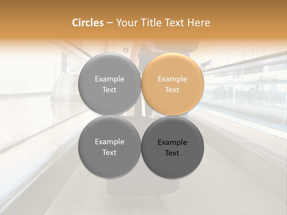 Airport Luggage Railway PowerPoint Template