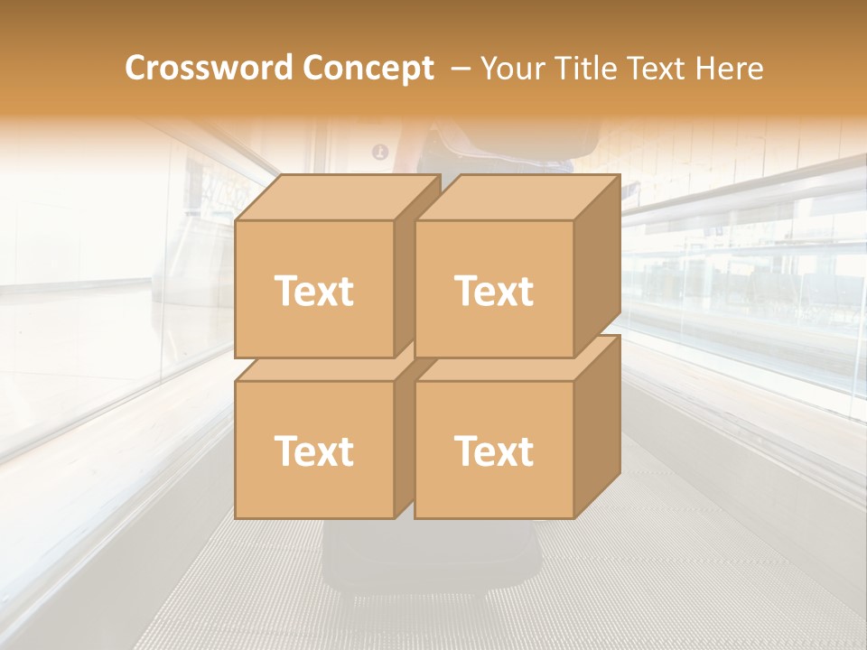 Airport Luggage Railway PowerPoint Template
