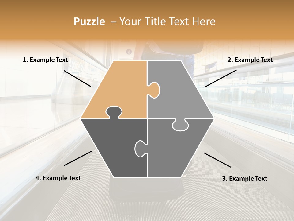 Airport Luggage Railway PowerPoint Template