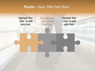 Airport Luggage Railway PowerPoint Template