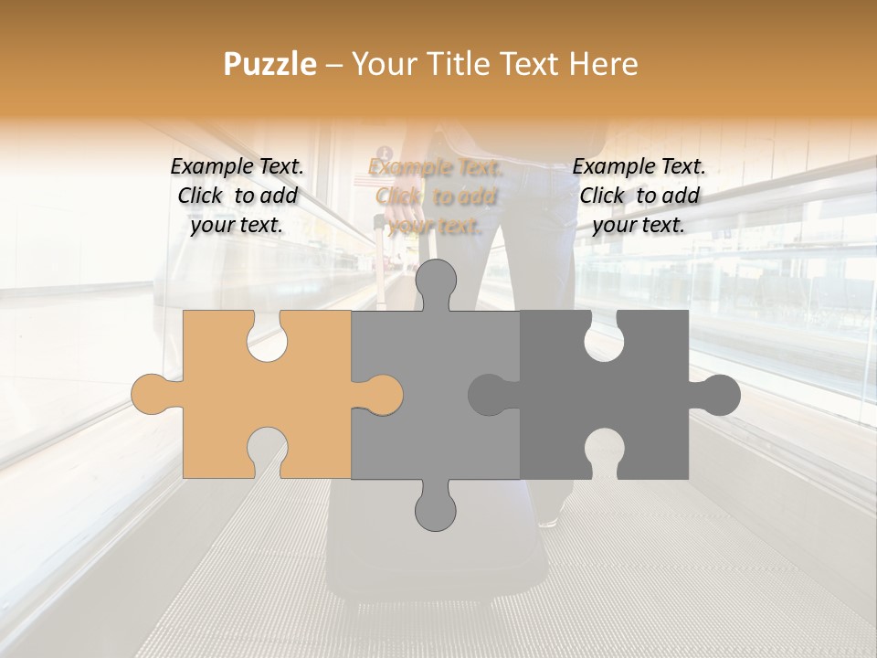 Airport Luggage Railway PowerPoint Template