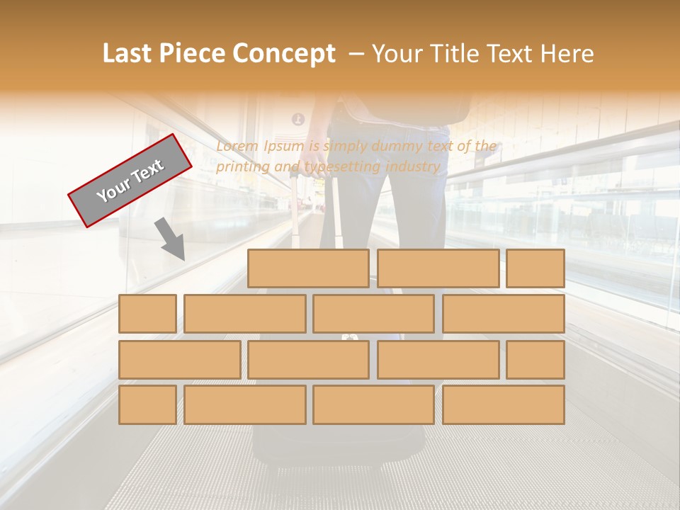 Airport Luggage Railway PowerPoint Template