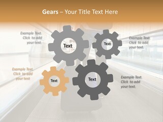 Airport Luggage Railway PowerPoint Template