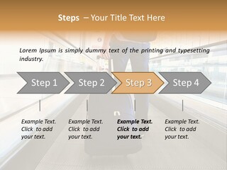 Airport Luggage Railway PowerPoint Template