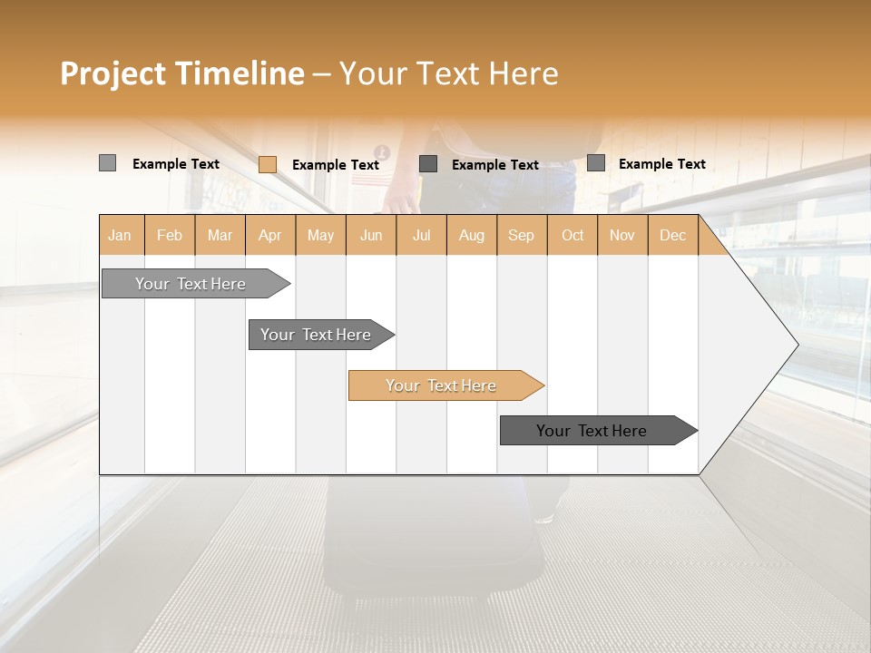 Airport Luggage Railway PowerPoint Template