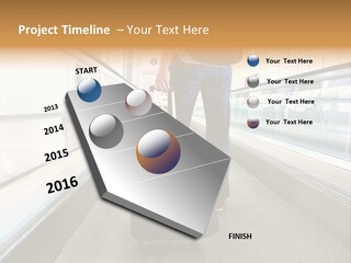 Airport Luggage Railway PowerPoint Template