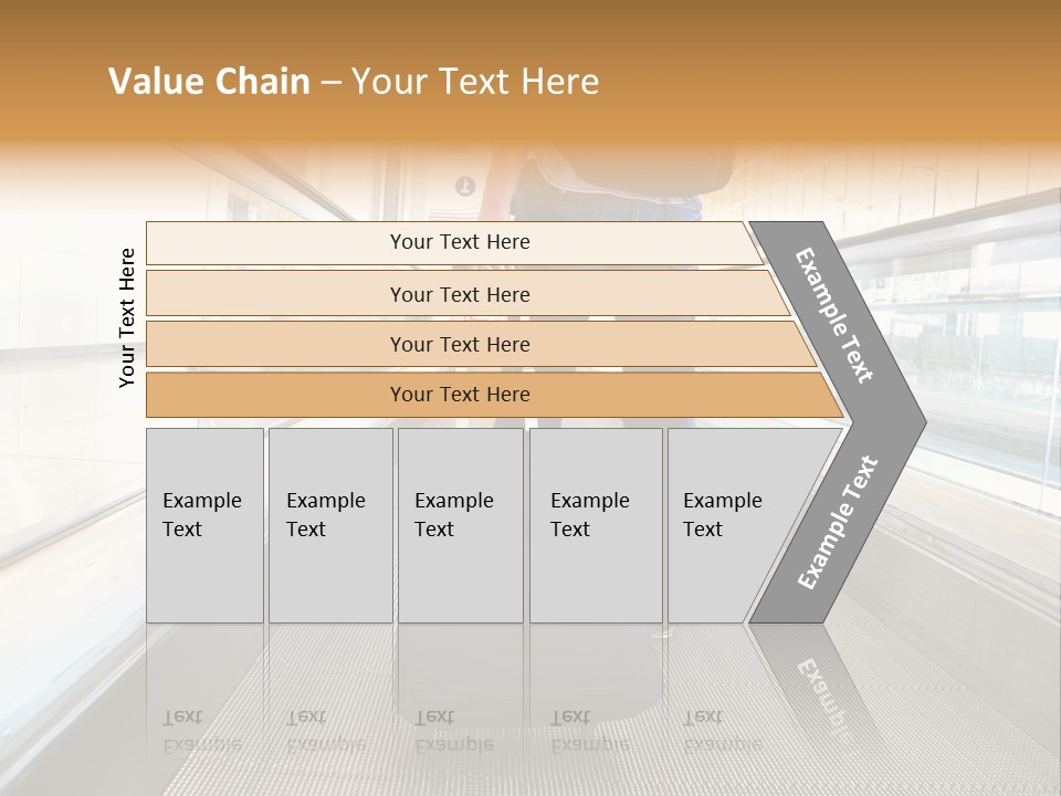 Airport Luggage Railway PowerPoint Template