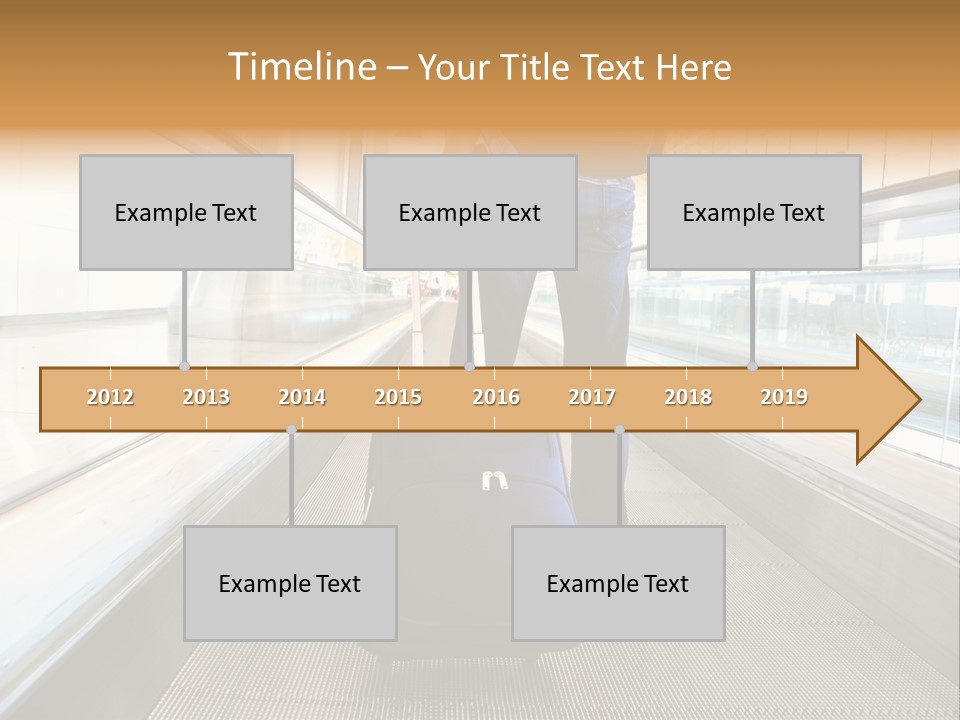 Airport Luggage Railway PowerPoint Template