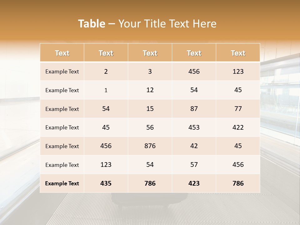 Airport Luggage Railway PowerPoint Template