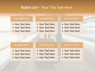 Airport Luggage Railway PowerPoint Template