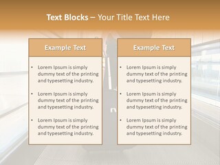 Airport Luggage Railway PowerPoint Template