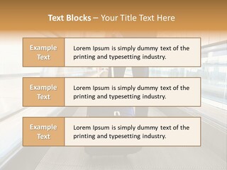 Airport Luggage Railway PowerPoint Template