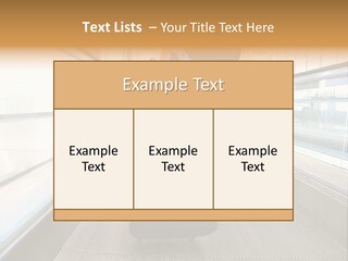 Airport Luggage Railway PowerPoint Template