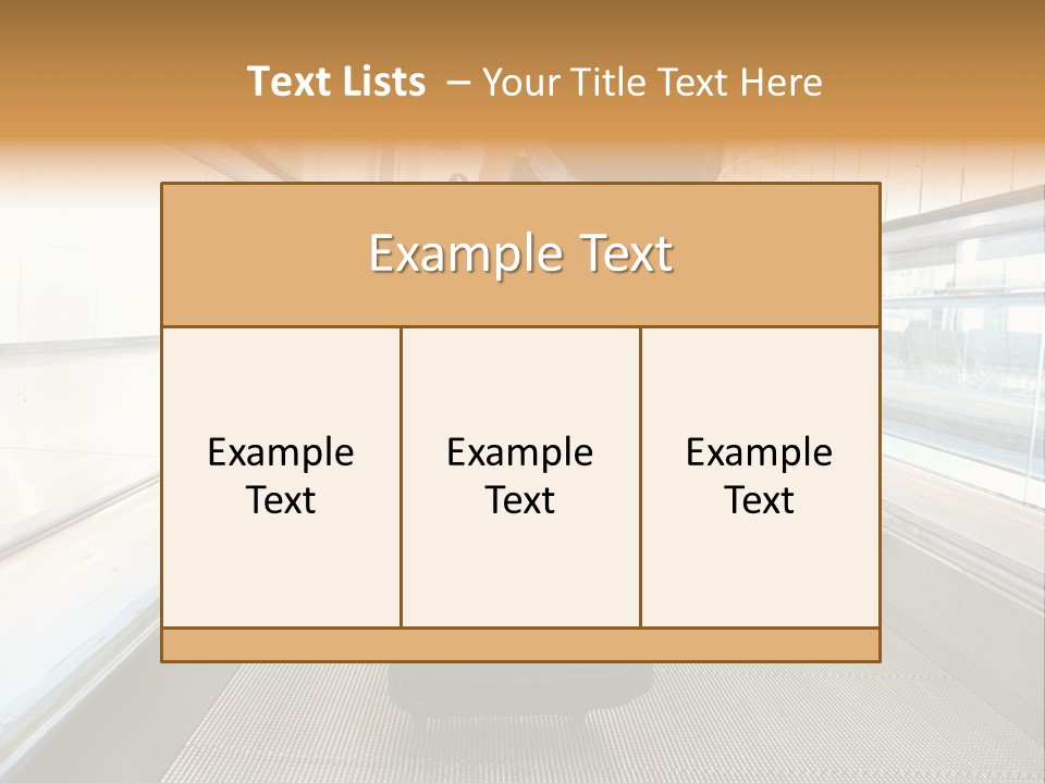 Airport Luggage Railway PowerPoint Template