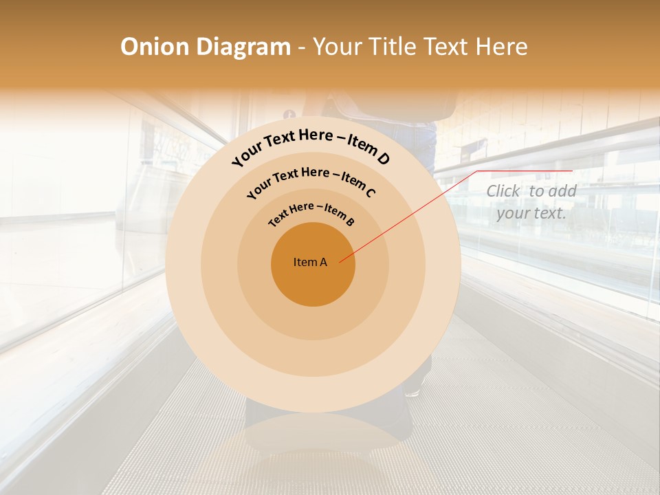 Airport Luggage Railway PowerPoint Template