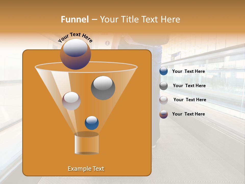 Airport Luggage Railway PowerPoint Template