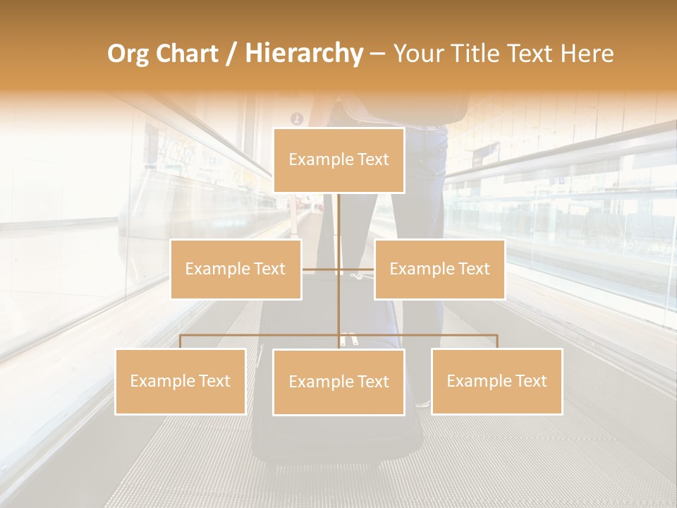 Airport Luggage Railway PowerPoint Template