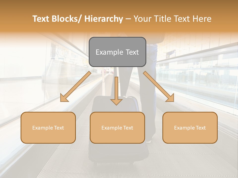 Airport Luggage Railway PowerPoint Template