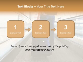 Airport Luggage Railway PowerPoint Template