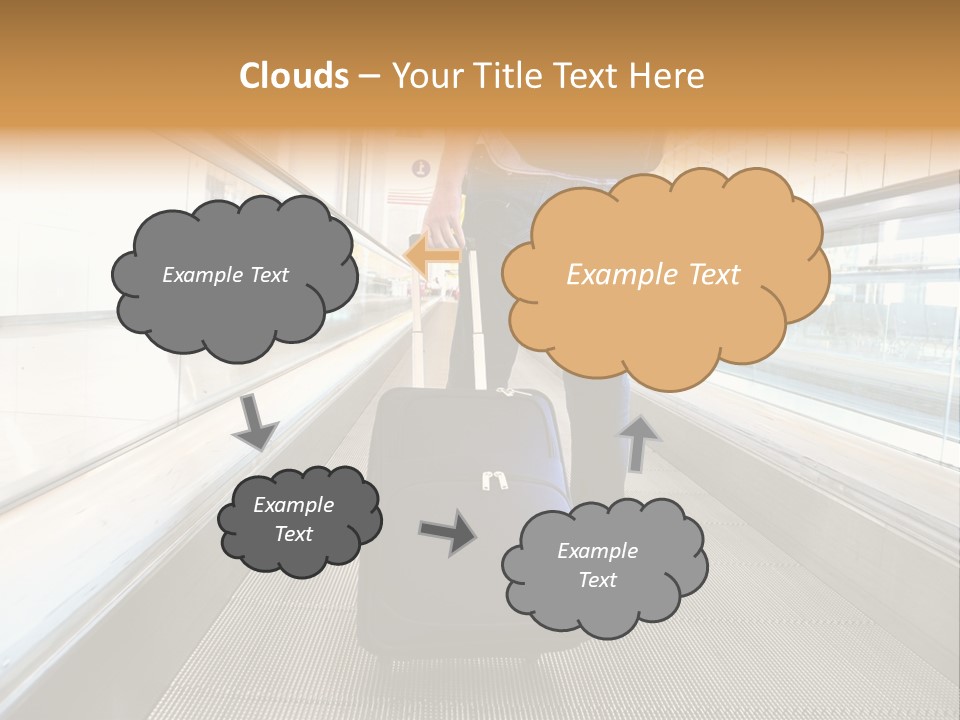 Airport Luggage Railway PowerPoint Template