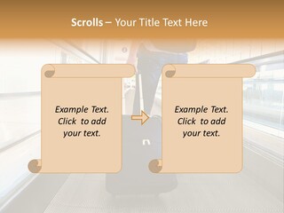 Airport Luggage Railway PowerPoint Template