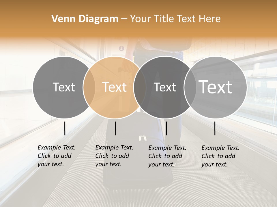 Airport Luggage Railway PowerPoint Template