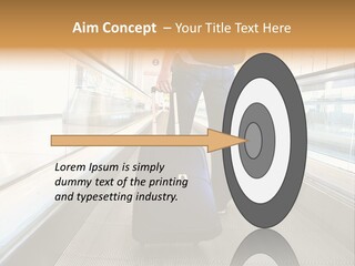 Airport Luggage Railway PowerPoint Template