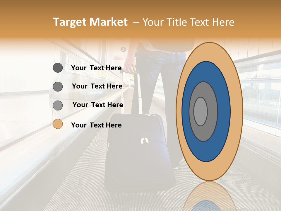 Airport Luggage Railway PowerPoint Template