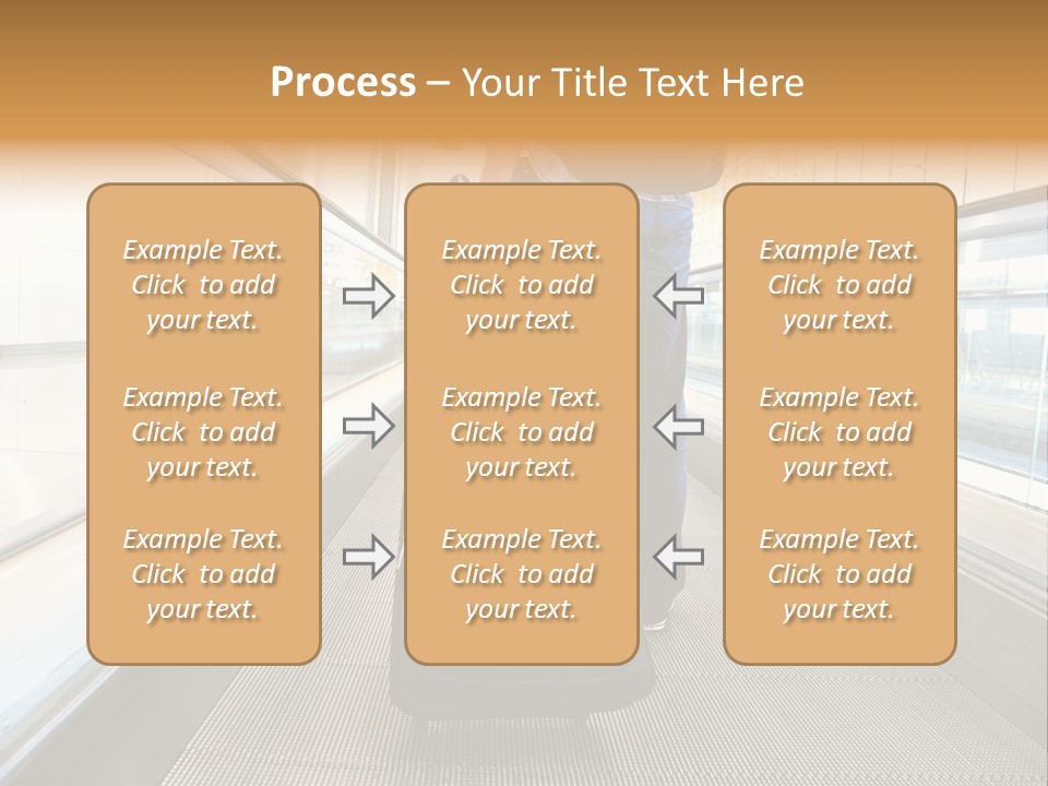 Airport Luggage Railway PowerPoint Template