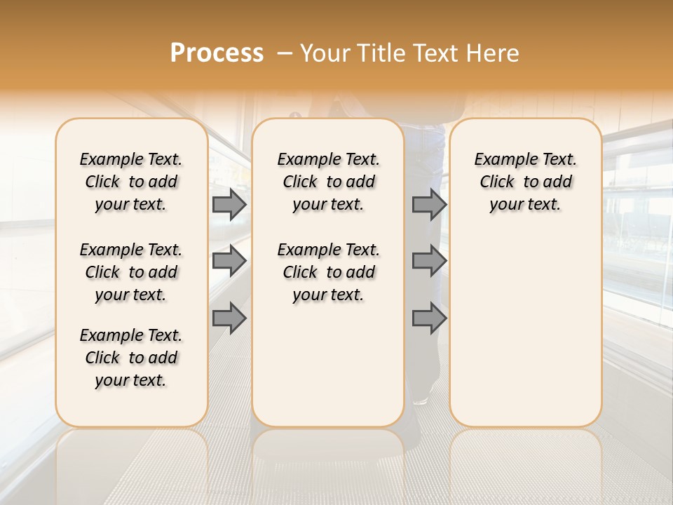 Airport Luggage Railway PowerPoint Template