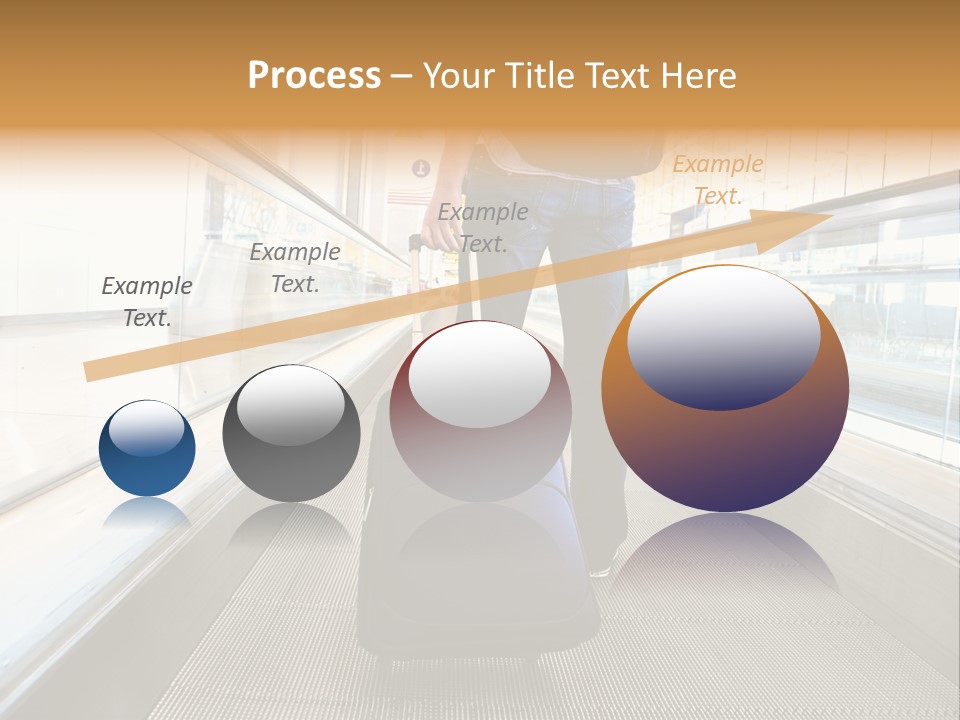 Airport Luggage Railway PowerPoint Template