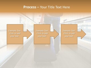 Airport Luggage Railway PowerPoint Template