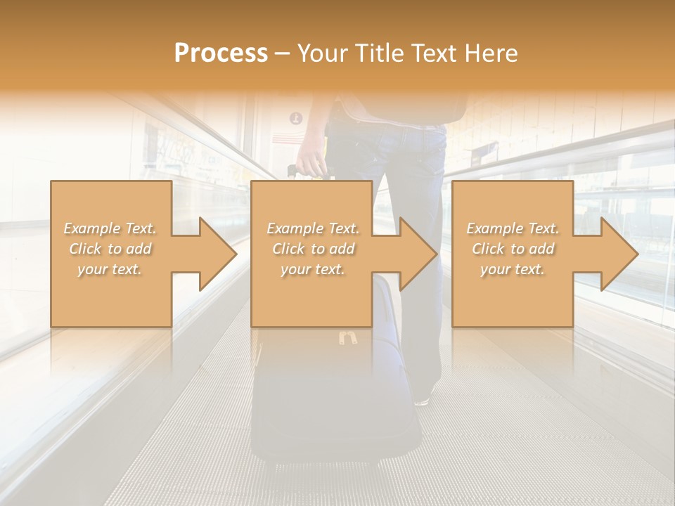 Airport Luggage Railway PowerPoint Template