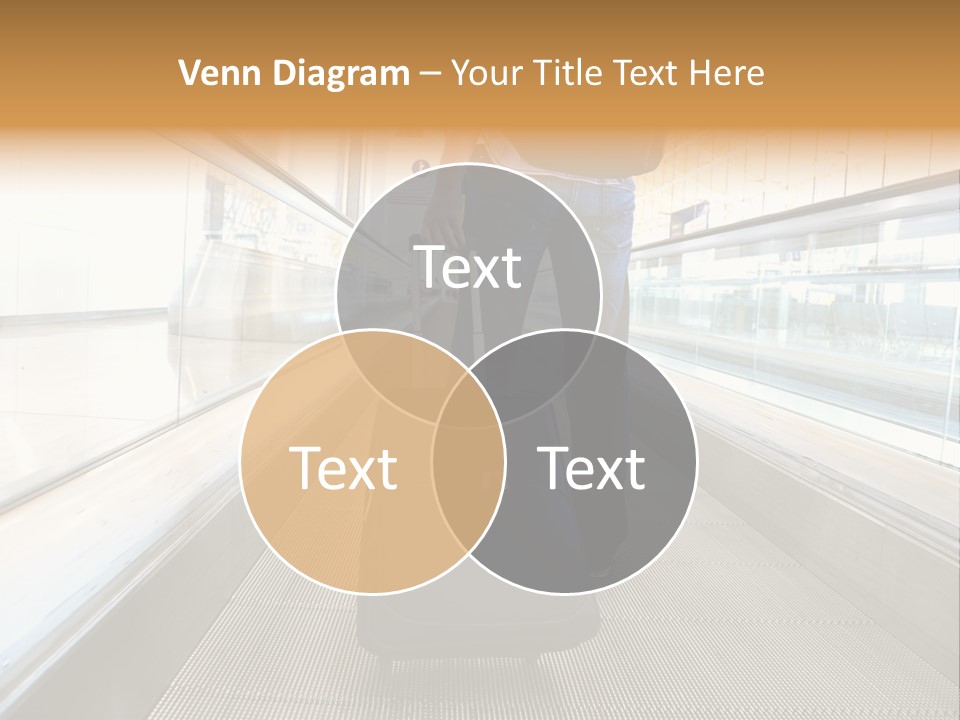 Airport Luggage Railway PowerPoint Template