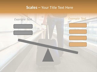 Airport Luggage Railway PowerPoint Template