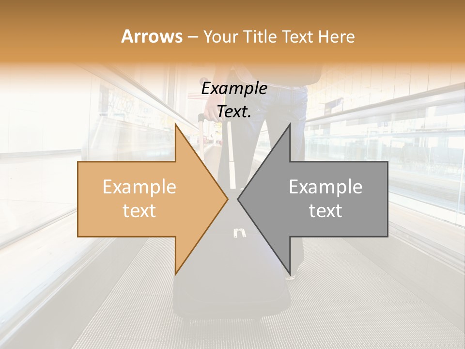 Airport Luggage Railway PowerPoint Template