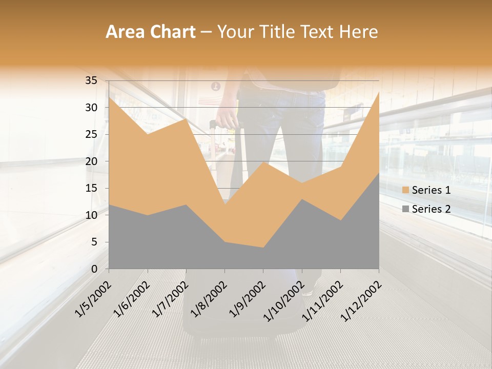 Airport Luggage Railway PowerPoint Template