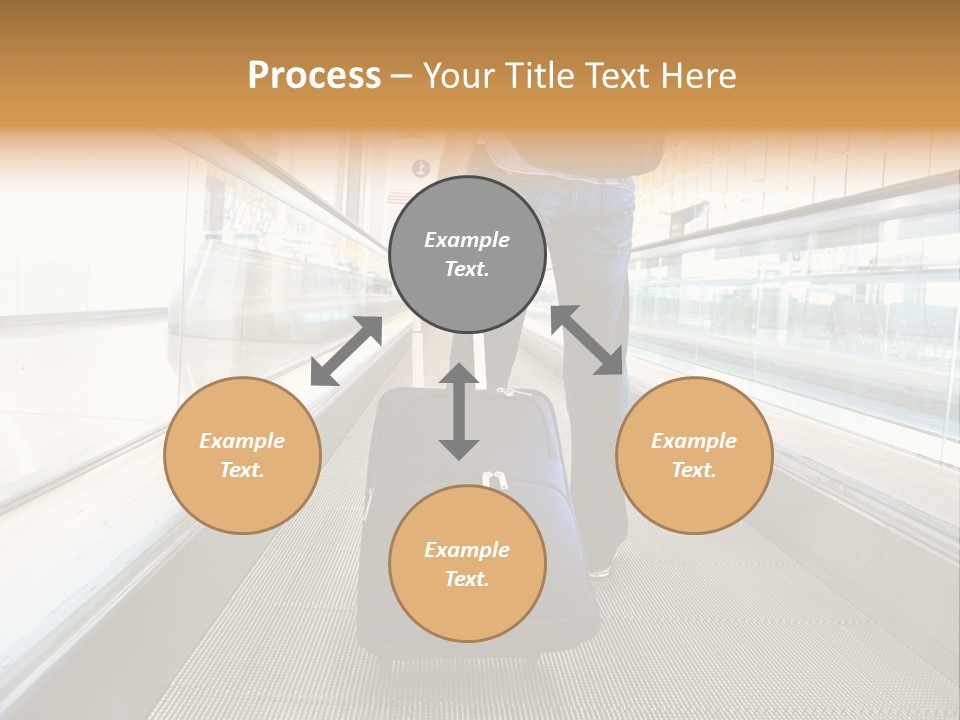 Airport Luggage Railway PowerPoint Template