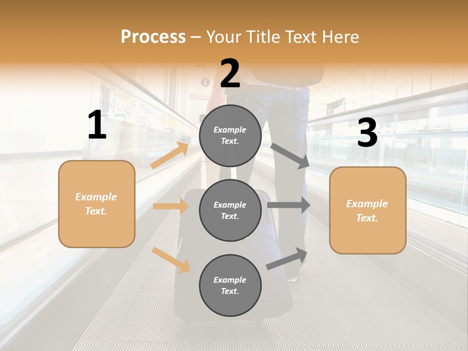 Airport Luggage Railway PowerPoint Template