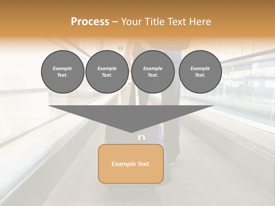 Airport Luggage Railway PowerPoint Template