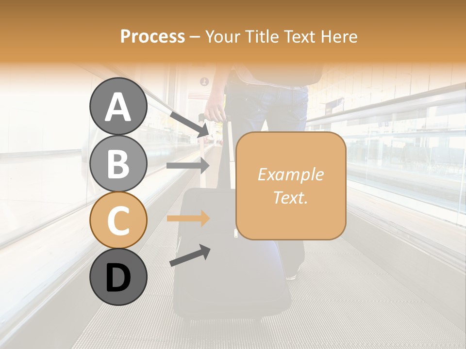 Airport Luggage Railway PowerPoint Template