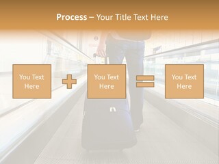 Airport Luggage Railway PowerPoint Template