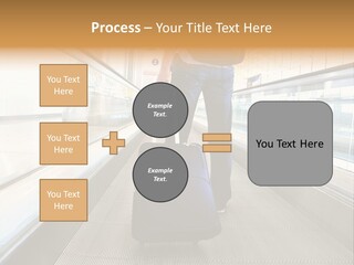 Airport Luggage Railway PowerPoint Template