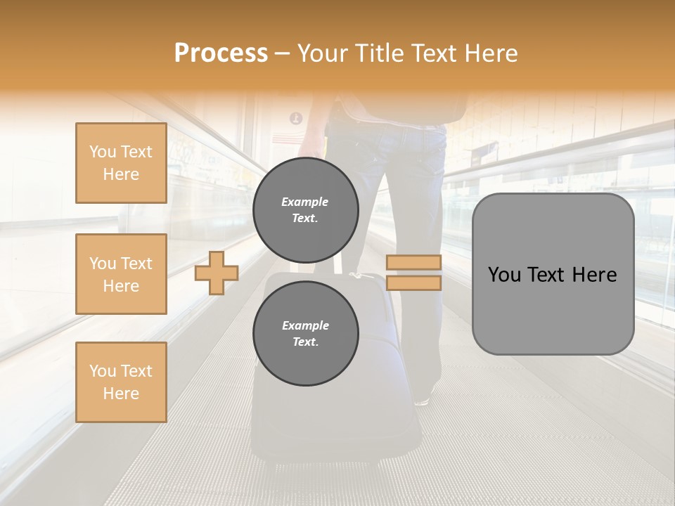 Airport Luggage Railway PowerPoint Template