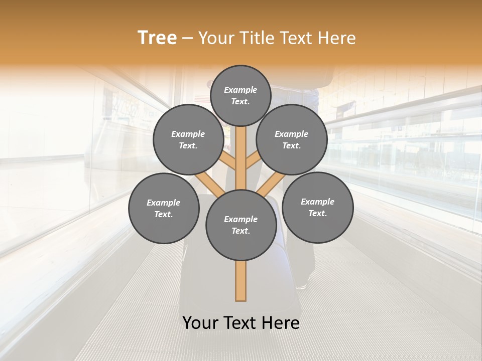 Airport Luggage Railway PowerPoint Template