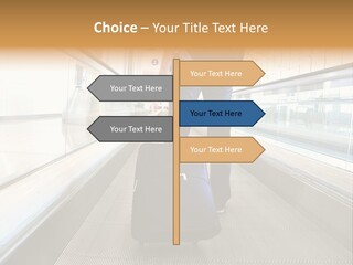 Airport Luggage Railway PowerPoint Template