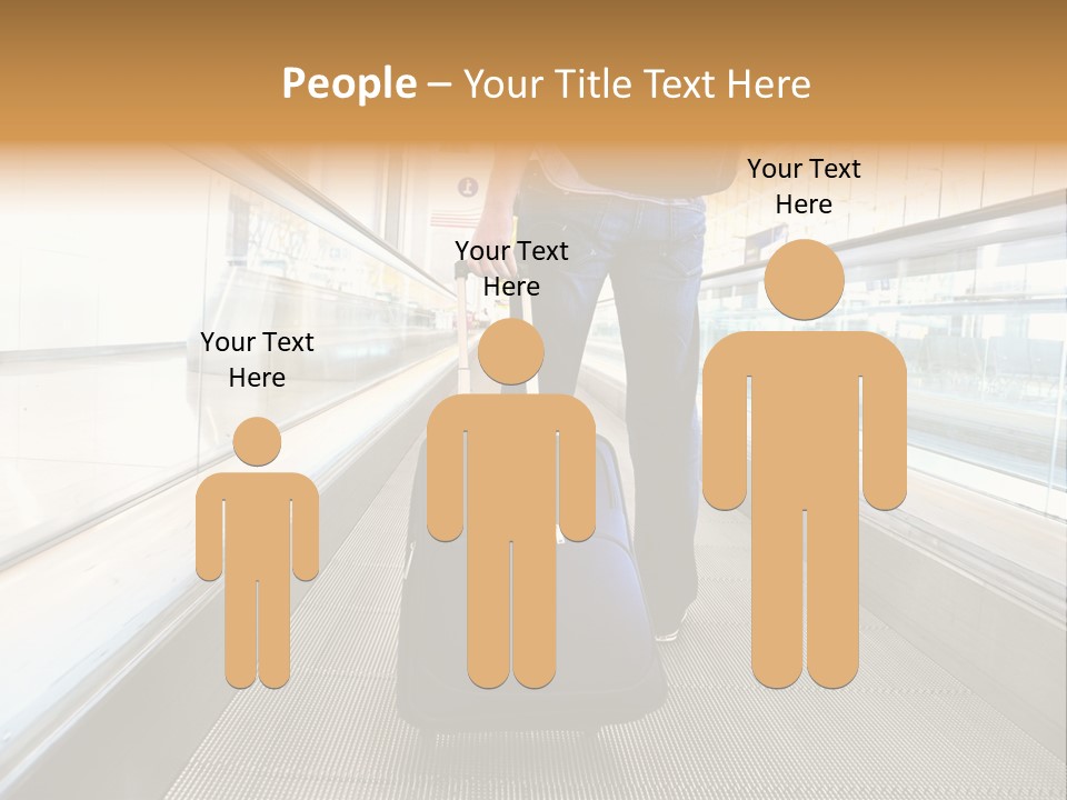 Airport Luggage Railway PowerPoint Template