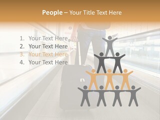 Airport Luggage Railway PowerPoint Template
